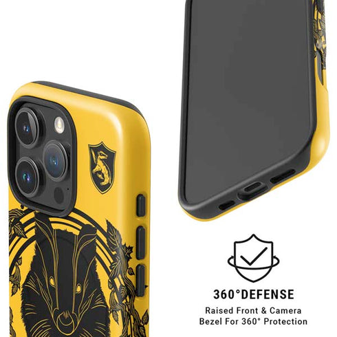 Wizarding Worlds Harry Potter Hufflepuff Illustration iPhone 16 Pro Magsafe Impact Case